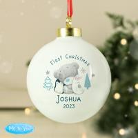 Personalised First Christmas Winter Explorer Me to You Bauble Extra Image 2 Preview